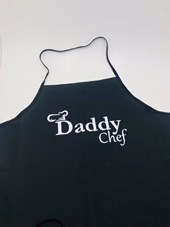 Mutfak Önlüğü - Daddy Chef - Siyah
