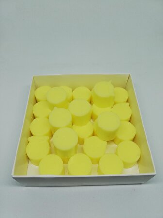 Sabun - Kokulu Süs Sabunu - Emoji 28 Adet Sarı-1,5cm