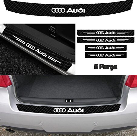 Audi Q5 Bağaj ve Kapı Eşiği Karbon Sticker (SET)
