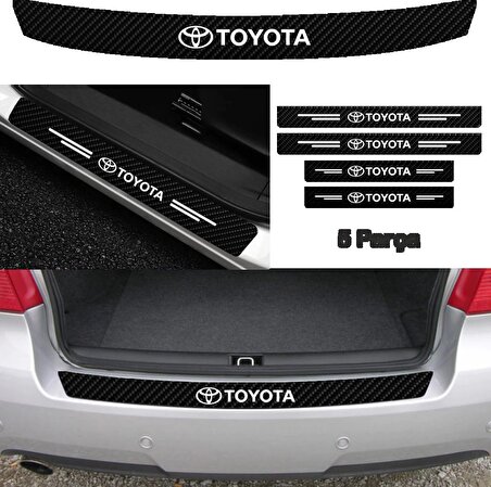 Toyota Auris Bağaj ve Kapı Eşiği Karbon Sticker (SET)
