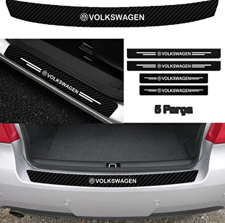 Volkswagen Bora Bağaj ve Kapı Eşiği Karbon Sticker (SET)