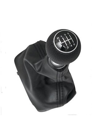 Fiat Doblo 1. Nesil 2001-2010  Uyumlu Vites Körüğü Siyah Deri Siyah Dikiş  