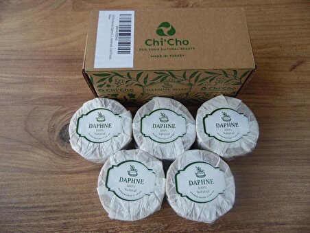 Chi'Cho % 100 Doğal, Defne Sabunu 5li, El Yapımı, Soğuk İşlem, Besleyici Bakım, Canlandırıcı Defne