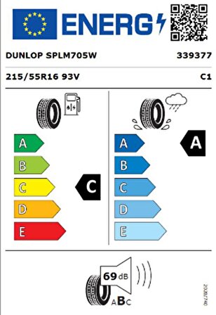 Dunlop 215/55 R16 TL 93V SP SPORT LM705 Yaz Lastiği (Üretim Tarihiİ:2024)