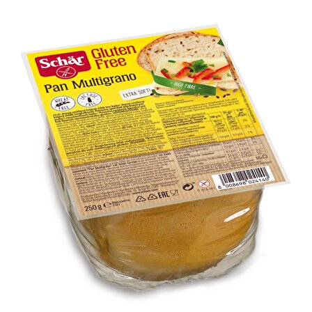 Schär Pan Multigrano Glutensiz Keten Tohumu, Darı ve Ayçekirdekli Ekmek 250 gr