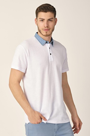 ALEXANDERGARDI DENİM POLO YAKA T-SHIRT (e20-6108)