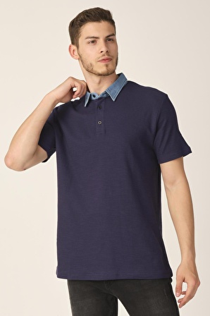 ALEXANDERGARDI DENİM POLO YAKA T-SHIRT (e20-6108)