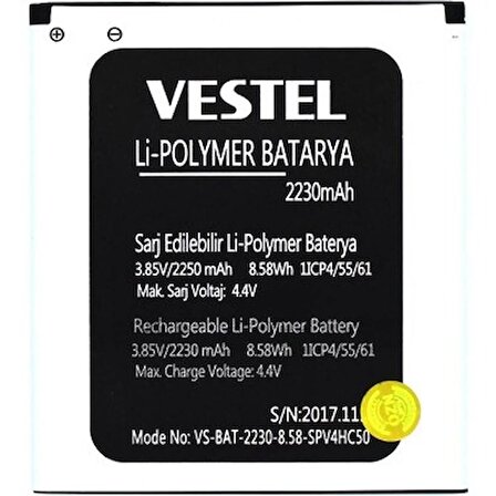 Vestel E2 Batarya Vestel Venüs E2 Vestel Venüs V5000 Uyumlu Batarya