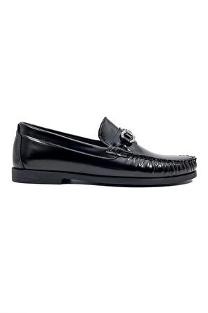 Romance Siyah Rugan Hakiki Deri Klasik Erkek Ayakkabı
