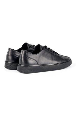 Scrambler Siyah Hakiki Deri Erkek Spor (sneaker) Ayakkabı