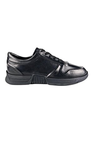 Vstrom Siyah Hakiki Deri Erkek Spor (sneaker) Ayakkabı