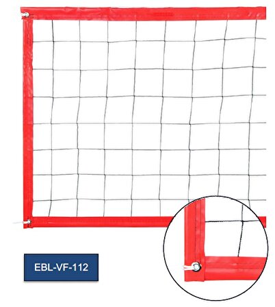 Beach Voleybol Filesi (2mm) Kırmızı