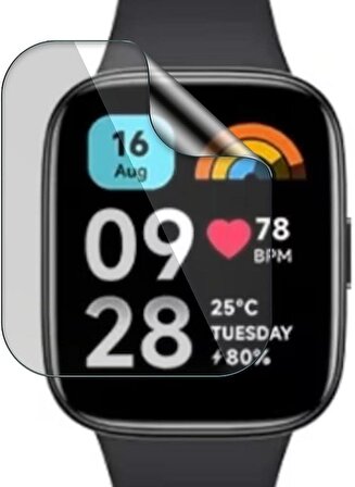 Redmi Watch 3 Active Saat ile Uyumlu Esnek Nano Ekran Koruyucu Film(2 Adet)