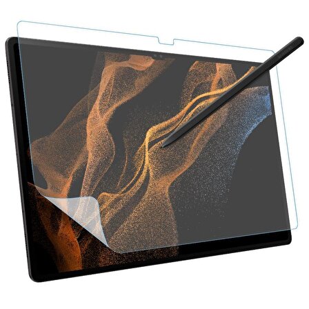 Samsung Galaxy Tab S9 Ultra 14.6 Inç SM-X910 İle Uyumlu Paper like(Kağıt Hissi) MAT 9H Nano Ekran Koruyucu