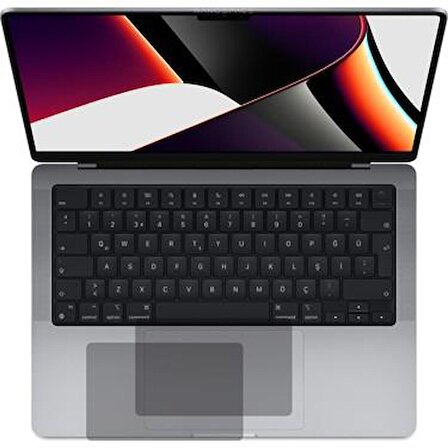 Apple MacBook Pro 14' Mat Parmak Izi Bırakmayan Touchpad Nano Koruyucu 2 Adet