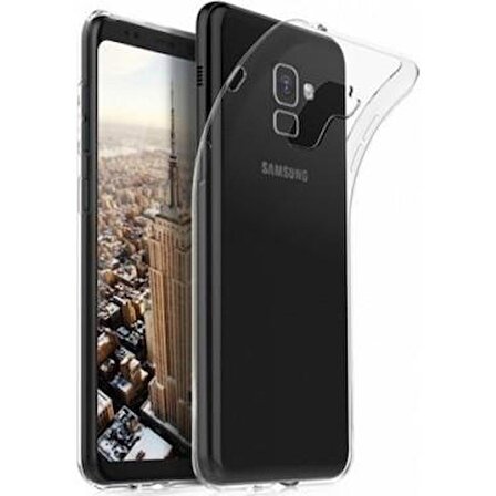 Samsung Galaxy A8 Plus (2018) İnce Şeffaf Silikon Kılıf