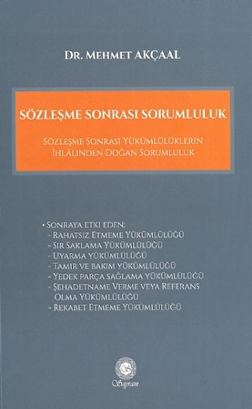 Sözleşme Sonrası Sorumluluk