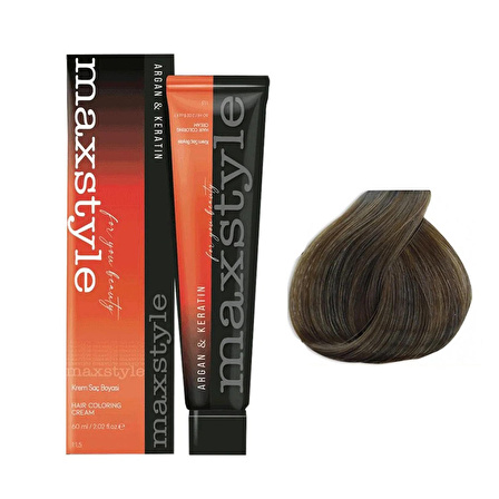 Maxstyle Argan Keratin Saç Boyası 7.11 Yoğun Küllü Kumral x 3 Adet