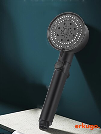 5 Fonksiyonlu Stop Düğmeli Duş Başlığı, Su Durdurma Özelliği