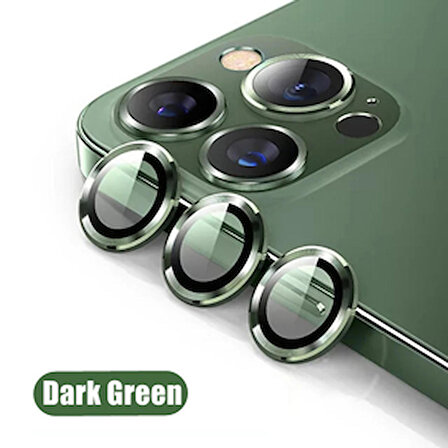 SKV MOBILE Iphone 13 Pro / 13 Pro Max Yeşil Kamera Koruyucu Lens Koruyucu