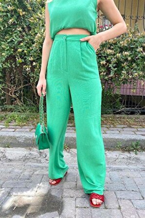 Bluz ve Pantolon Takım - Yeşil