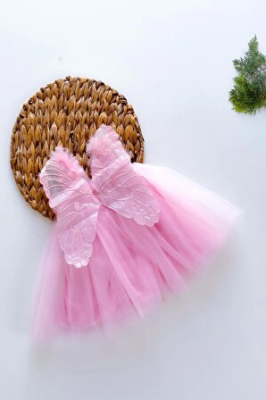 Kız Bebek Kız Çocuk Doğum Günü Parti Düğün Yazlık Elbise Tüllü Tütü Astarlı Bebek Takım Bebek Giyim