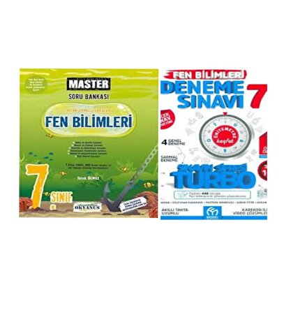 7. Sınıf Master Fen Bilimleri Soru Bankası Ve Turbo Fen Bilimleri Deneme