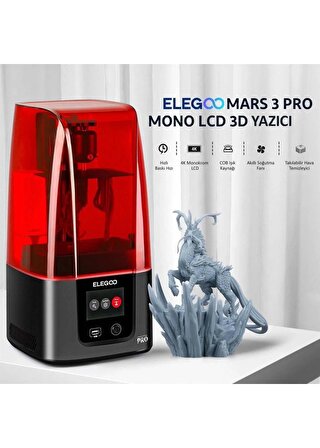 Elegoo Mars 3 Pro Msla Resin 3D Yazıcı