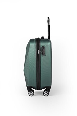 Polo&Sky Elmas Model Haki Renk Kabin Boy Valiz Bavul