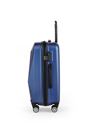 Polo&Sky Elmas Model Lacivert Renk Orta Boy Valiz Bavul