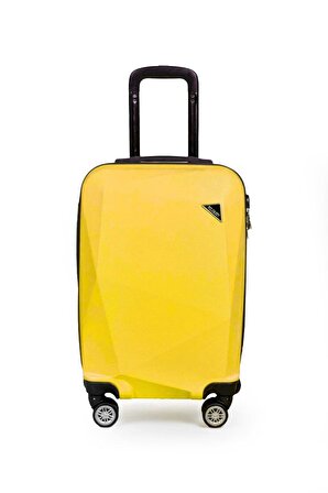 Polo&Sky Elmas Model Sarı Renk Kabin Boy Valiz