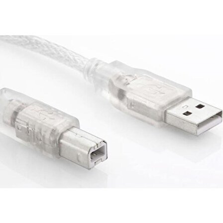 EMBA S-Link Yazıcı Kablosu Usb Şeffaf 3 mt  SL-U2003