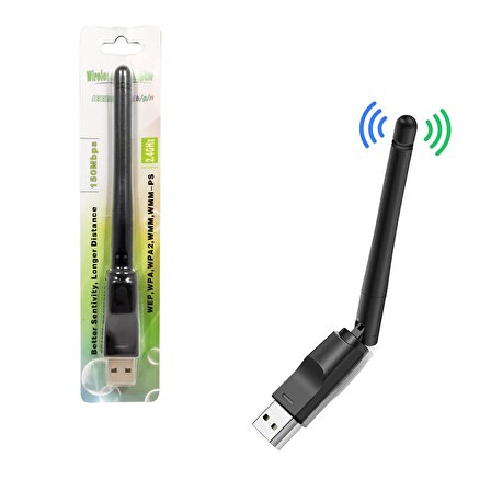 POLAXTOR WIFI ANTEN USB IP UYDULARA UYUMLU 7601 CHİP