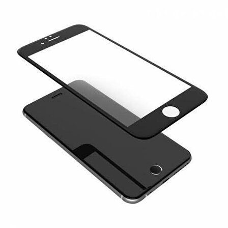 NANO Teknoloji Cam İPHONE 7 Plus Siyah Kırılmaz Cam Ekran Koruma