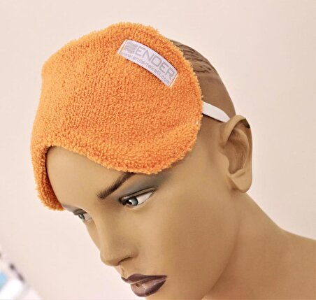 Göz Bandı Oranj Microfiber Dinlendirici Yoga Uyku Stres Maskesi