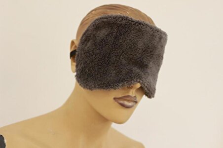 Göz Bandı Antrasit Triga Göz Dinlendirici Yoga Uyku Stres Maskesi