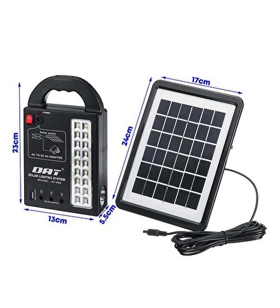ENFAGO-DAT AT-999 Güneş Enerjili Solar Aydınlatma Sistemi Enerjili Lamba