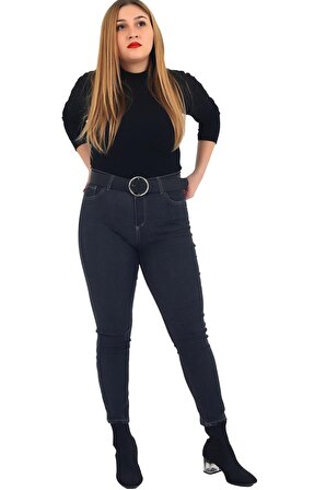 Fierte Kadın Pantolon Nvr3039 Normal Bel Fermuar Kapama Dar Paça Pamuk Spor Cep Füme