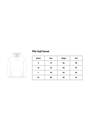 Oversize Nakışlı Sweatshirt Yeşil Gri