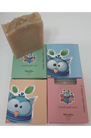 Confused Owl  Organik El Yapımı Eşek Sütü Sabunu 6 Adet