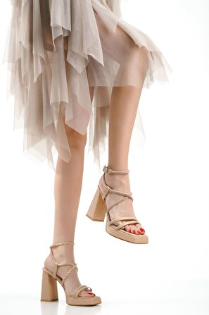 Glamoria  Kadın Topuklu Sandalet TR003Y03D