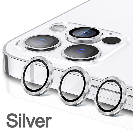 SKV MOBILE Iphone 14 Pro/ 14 Pro Max  Silver Gümüş  Kamera Koruyucu Lens Koruyucu