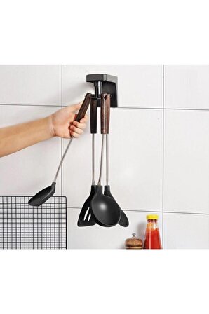 Mutfak Banyo Askısı Kancalı 360 Hareketli Yapışkanlı Askı