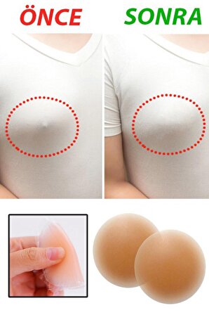 Kadın Göğüs Ucu Kapatıcı Gizleyici Silikon Ped 3 Çift