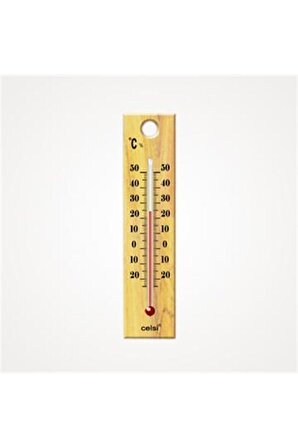 Ev Tipi Ahşap Termometre Bebek Çocuk Odası Isı Ölçer Askılı Termometre