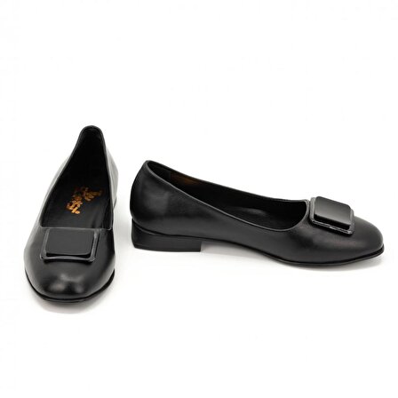 TwoEgoist Kadın Hakiki Deri Günlük Klasik Loafer Babet Ayakkabı