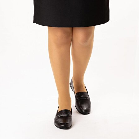 TwoEgoist Kadın Hakiki Deri Günlük Klasik Şık Babet - Loafer Ayakkabı