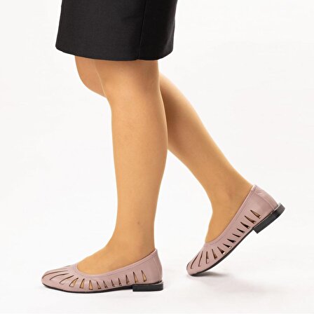 TwoEgoist Kadın Hakiki Deri Günlük Rahat Loafer - Babet Ayakkabı