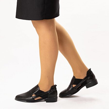 TwoEgoist Kadın Hakiki Deri Günlük Rahat Loafer  Ayakkabı