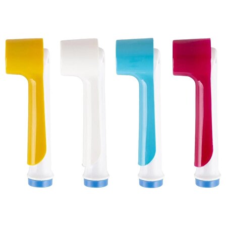 Oral-b Uyumlu Şarjlı Ve Pilli Diş Fırçaları Için Uyumlu Renkli 4 Adet Kapak